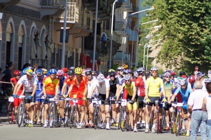 Start mistráku na 37km, Ivrea 2010