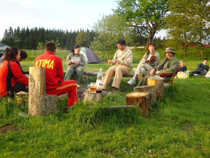 Šumavská idyla - špekáčky, pivo, přátelství!