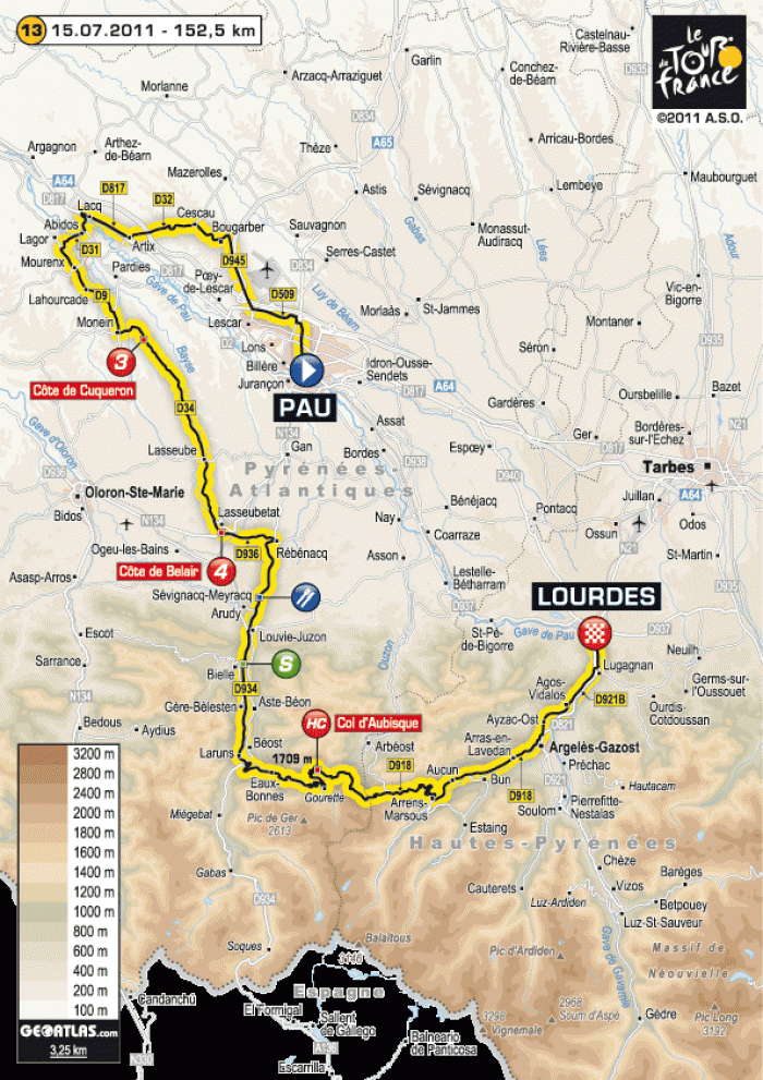 Tour de France 2011 - testování pyrenejských pasů