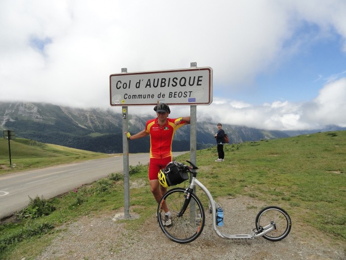 13. etapa Tour de France 2011 na koloběžce - peklo na Col d´Aubisque