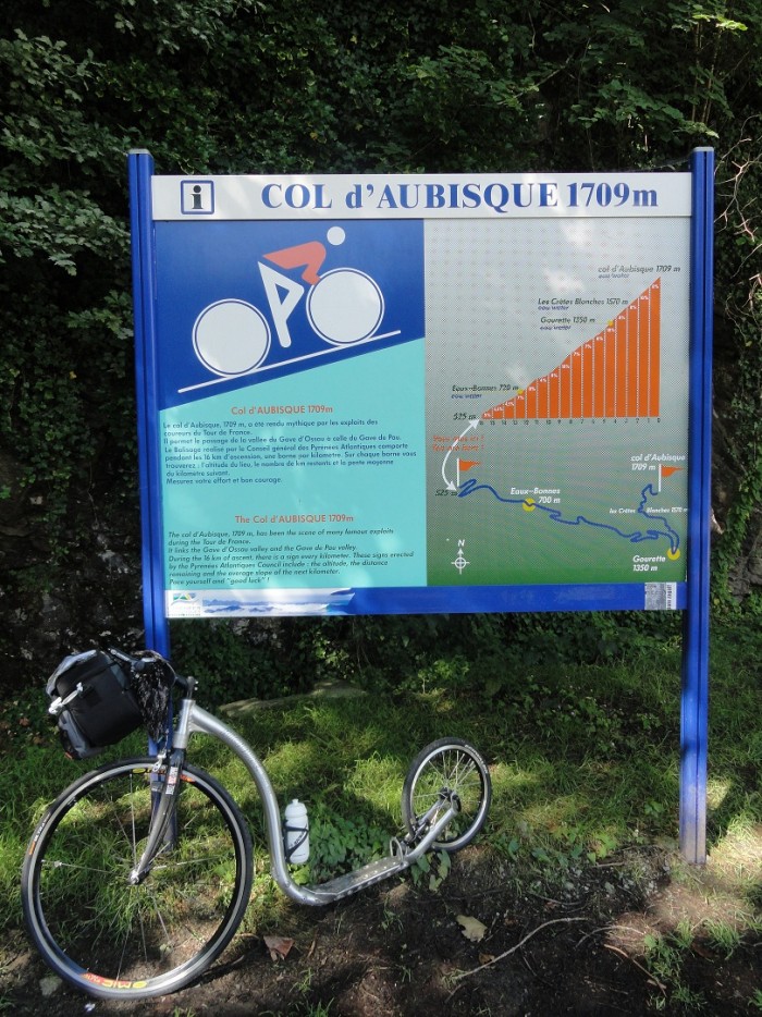13. etapa Tour de France 2011 na koloběžce - peklo na Col d´Aubisque