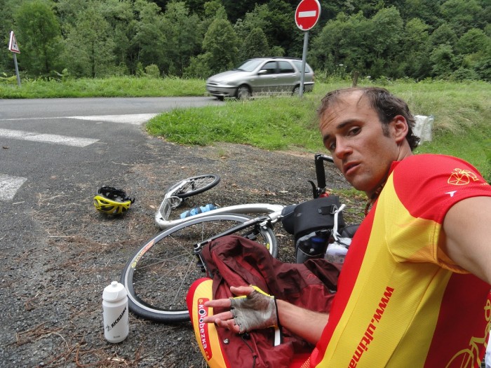 13. etapa Tour de France 2011 na koloběžce - peklo na Col d´Aubisque