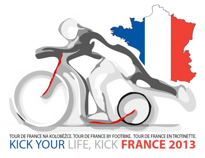 Kick Your Life. Kick France 2013 - Tour de France na koloběžce - projekt spuštěn