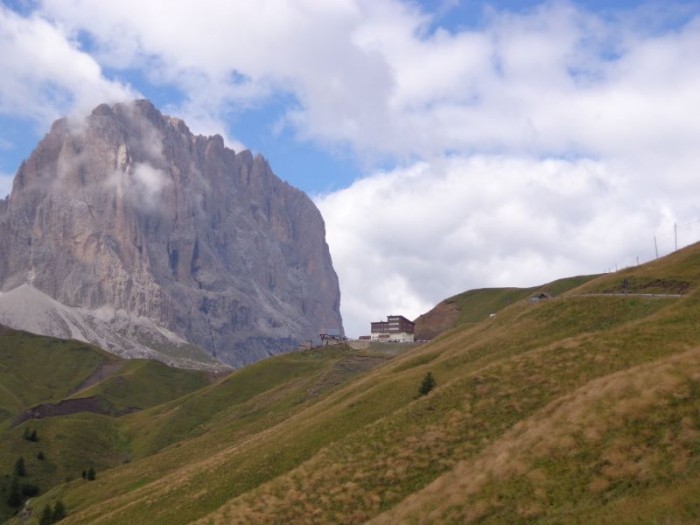 Pohled k Passo Sella