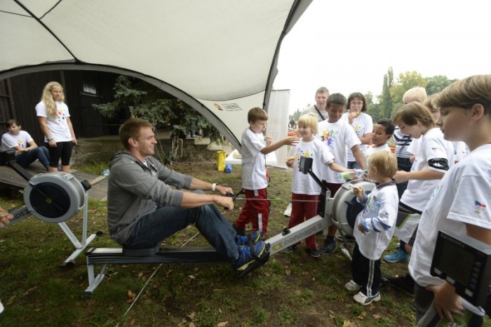 A následovaly veslařské trenažéry pod dohledem Ondry Synka