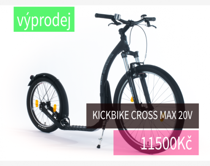 Základní terénní a musherská koloběžka Kickbike Cross MAX 20V