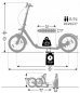 Lehká skládací městská koloběžka pro dospělé Kickbike CLIX parametry